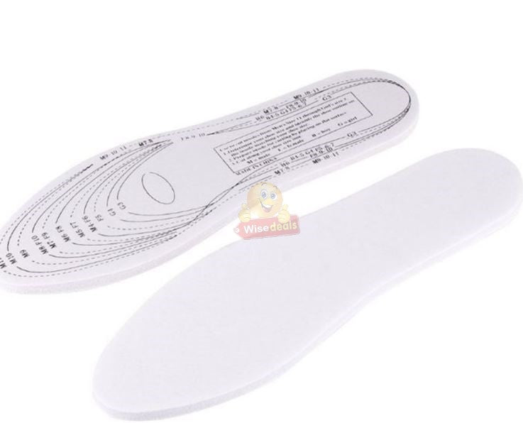 1 Pair of Memory Foam Insoles - Cut to Size