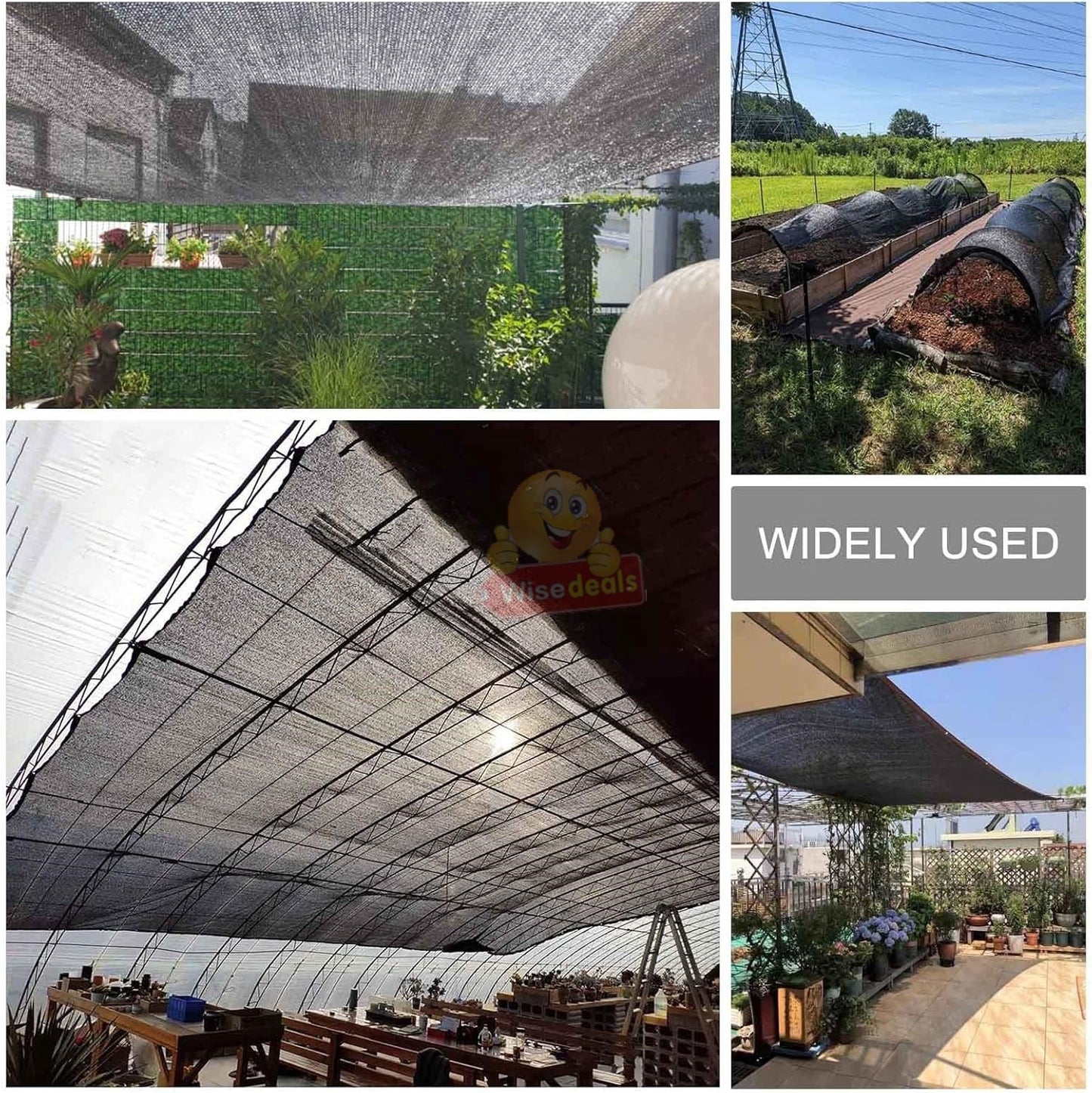 2m X 4m Black Sunshade Net