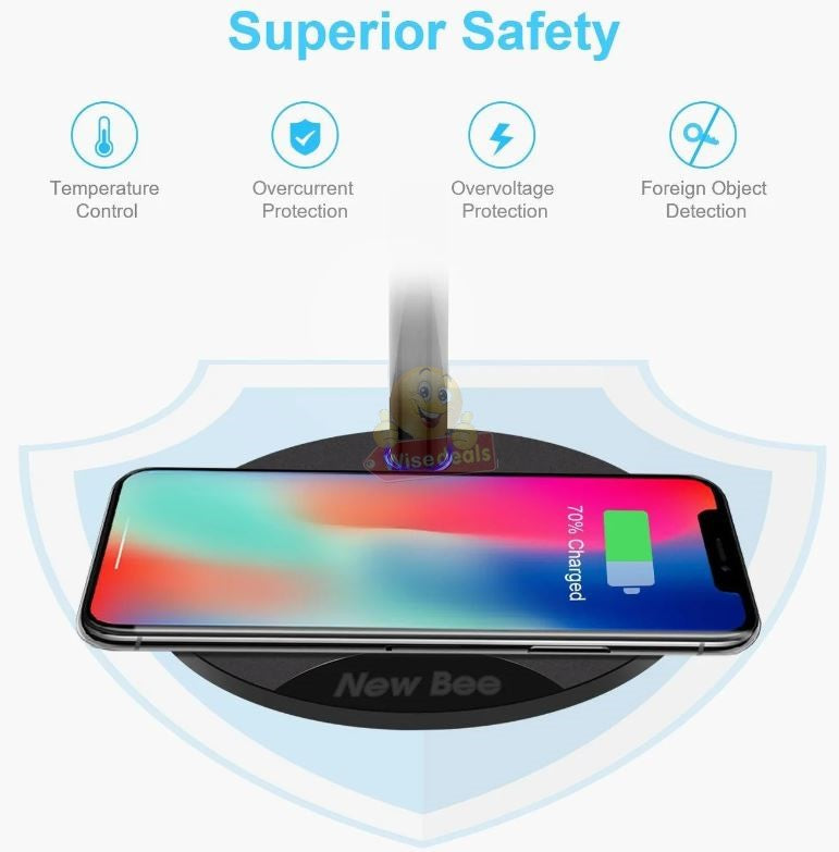 New Bee Fast Wireless Charging Headphone Stand