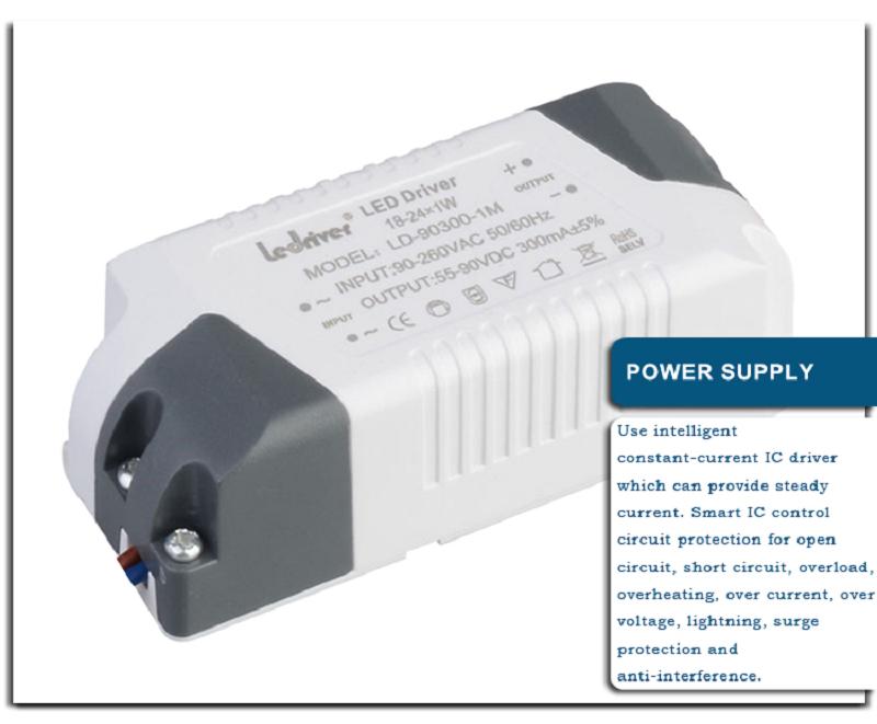 3W LED Downlight with Power Supply