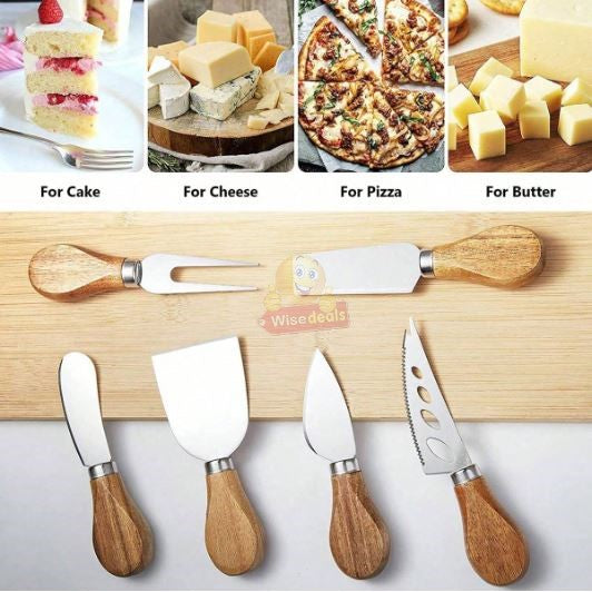 6 Piece Stainless Steel Cheese Set