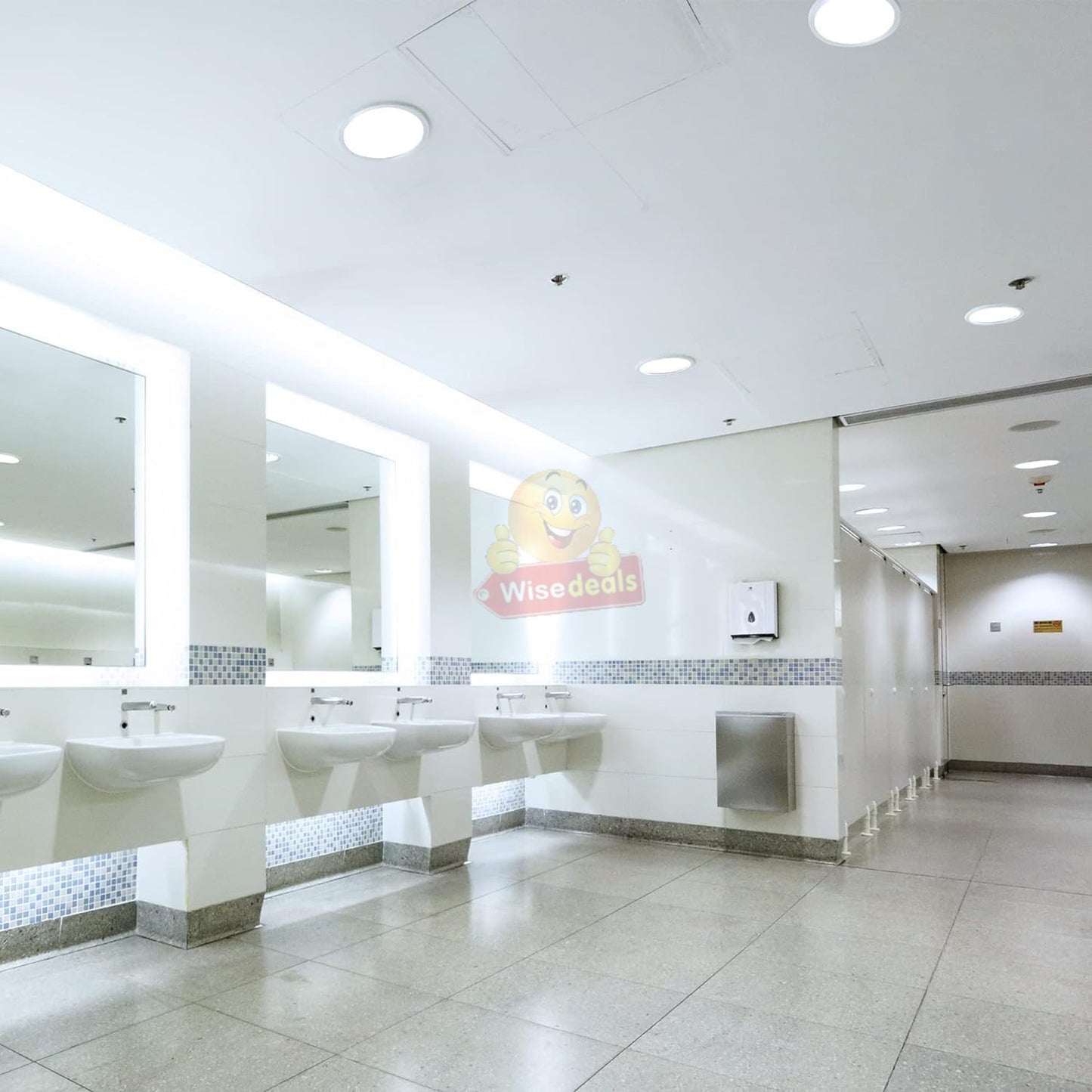 2 Pack 6W Round LED Downlight with Power Supply