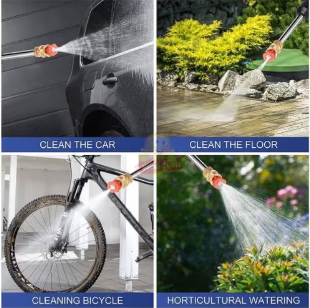 48V Cordless High Pressure Water Gun with Accessories and Carry Case