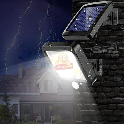56 LED Solar PIR Motion Sensor Wall Light & Remote control
