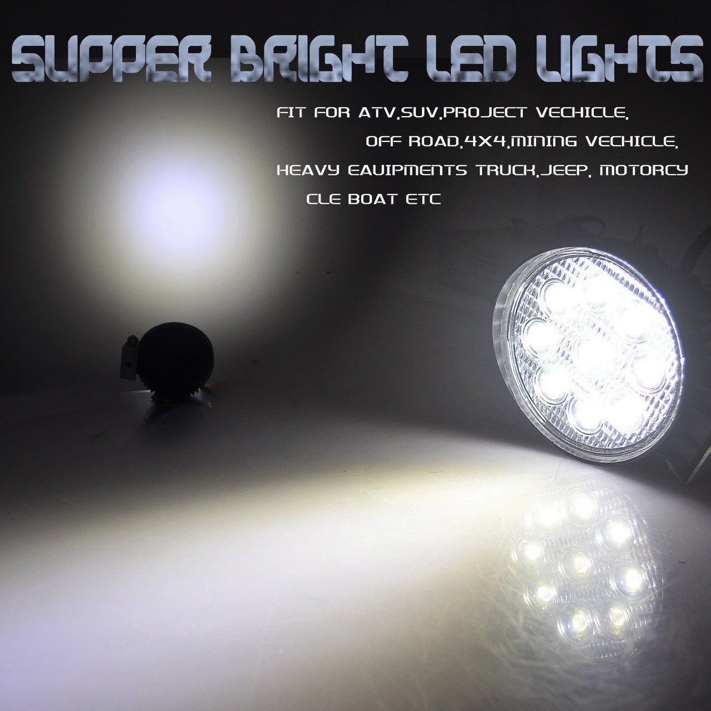 27W Circular Waterproof LED Flood Spot Light