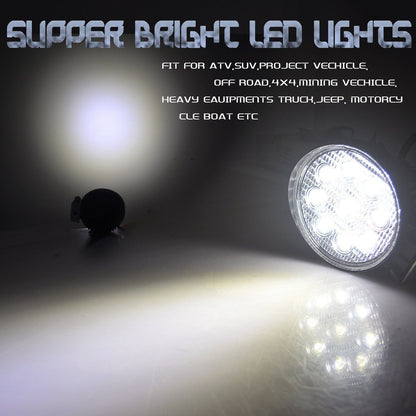 27W Circular Waterproof LED Flood Spot Light