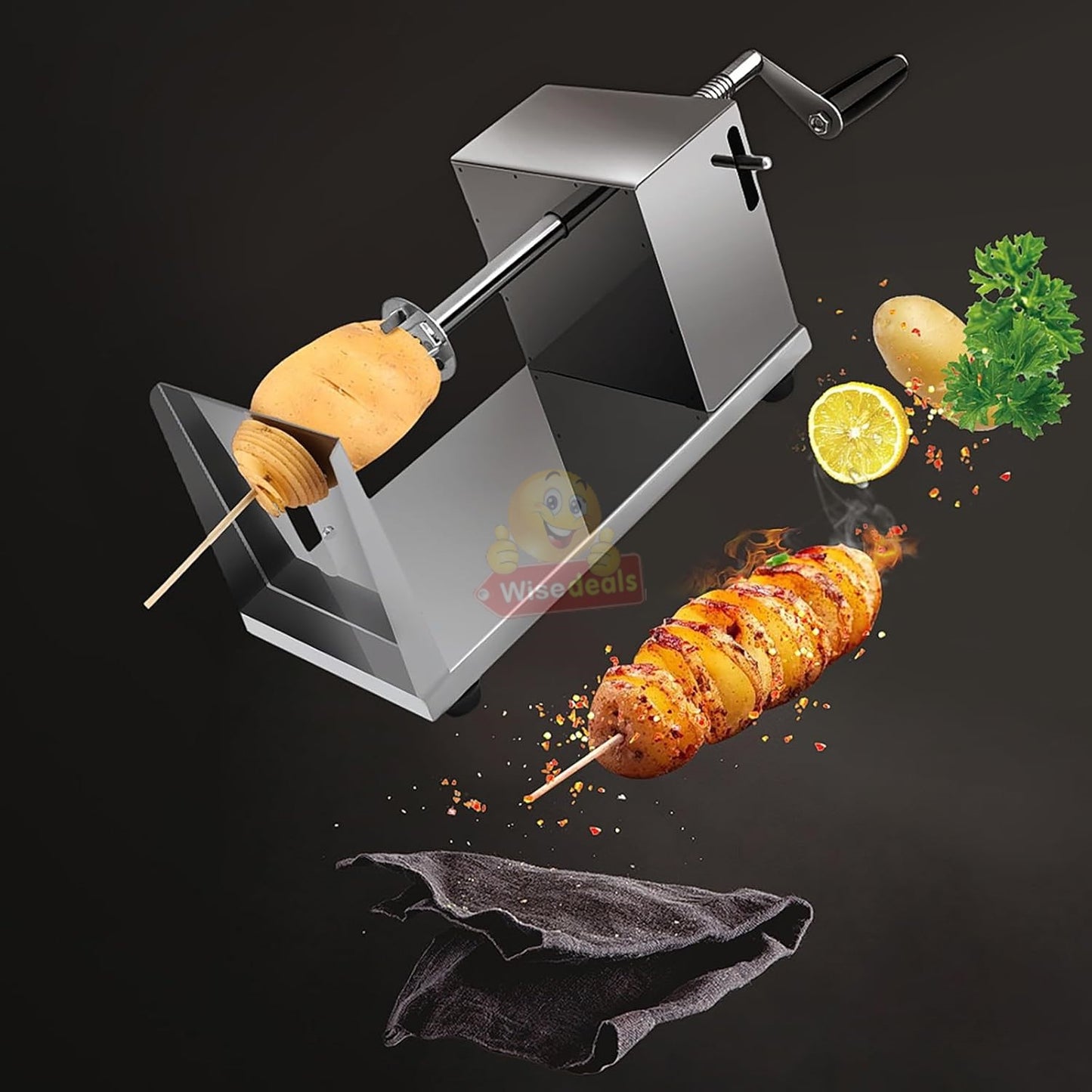 Stainless Steel potato and veggie slicer tornado