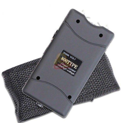 Stun Gun with Flashlight in Bag