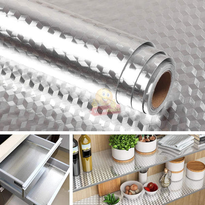 60cm X 200cm Self-adhesive Aluminium Foil Sticker Roll