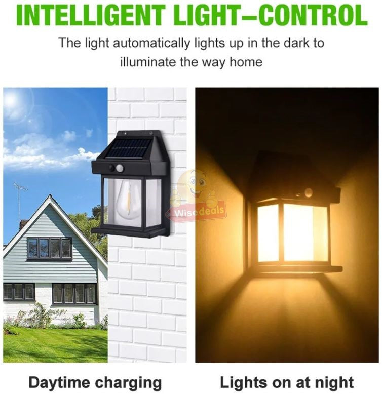 Waterproof Outdoor Infrared Solar Sensor Wall Light