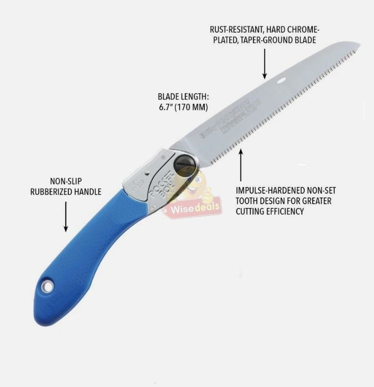 Folding Saw with Triple-cut Razor Teeth