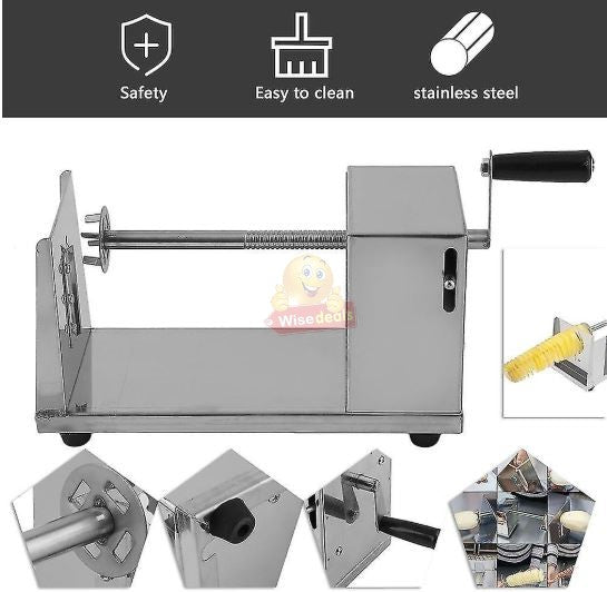 Stainless Steel potato and veggie slicer tornado