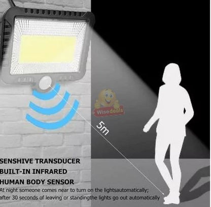 Solar Powered Sensor COB Flood Light