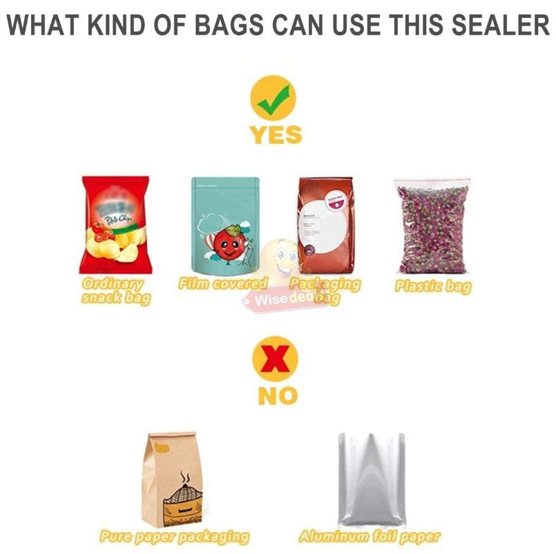Portable Battery Operated 2 In 1 Mini Bag Heat Sealer and Cutter