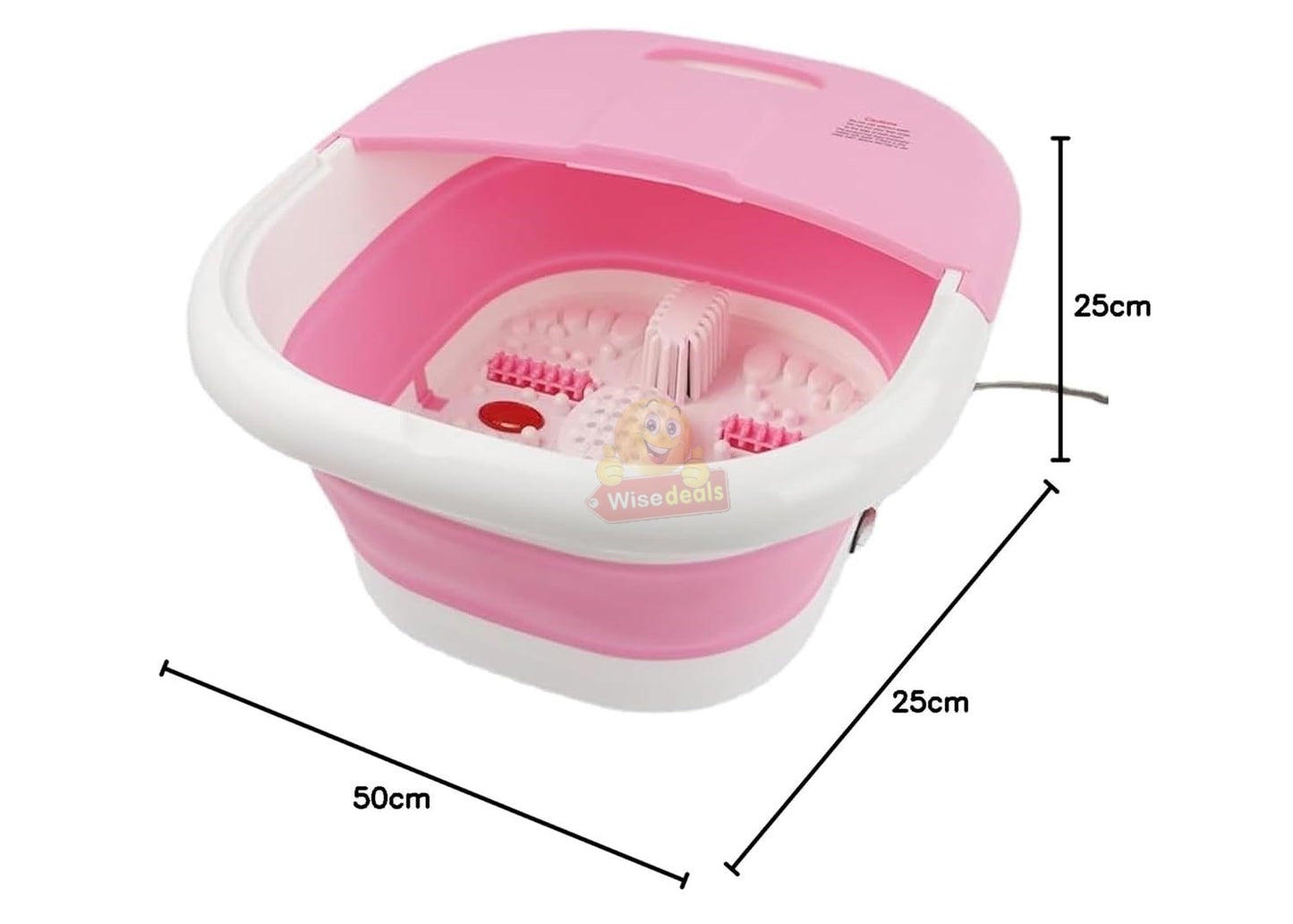 Foldable Foot Spa, Activates Blood Circulation, Relaxes Muscles, Relieve Pain and Inflammation