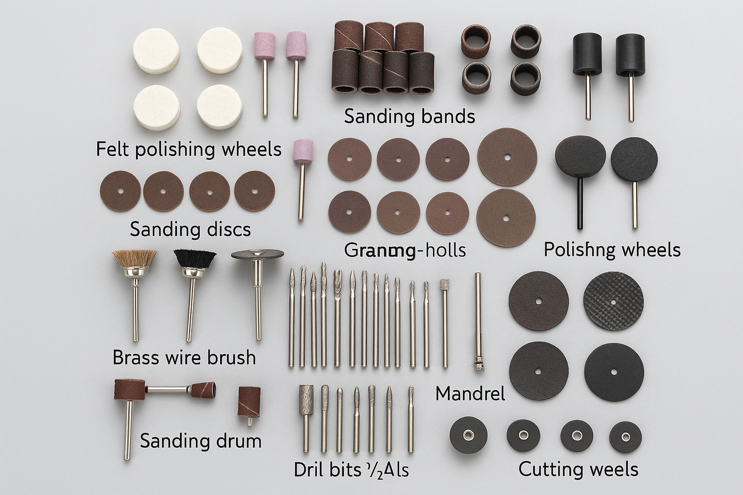 165-Piece Rotary Tool & Accessory Set – with Carry Case