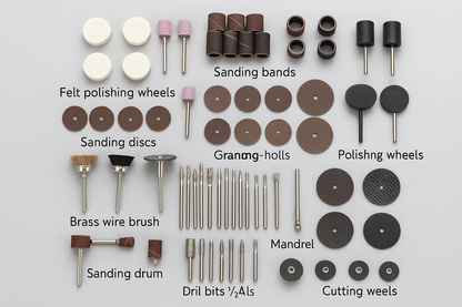 165-Piece Rotary Tool & Accessory Set – with Carry Case