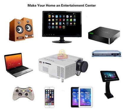 Mini LED Projector with Remote Control