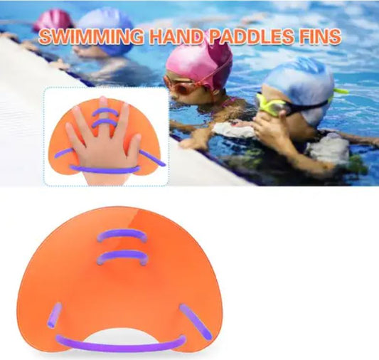 2 X Adjustable Hand Webbed Gloves Swimming Paddle Fin