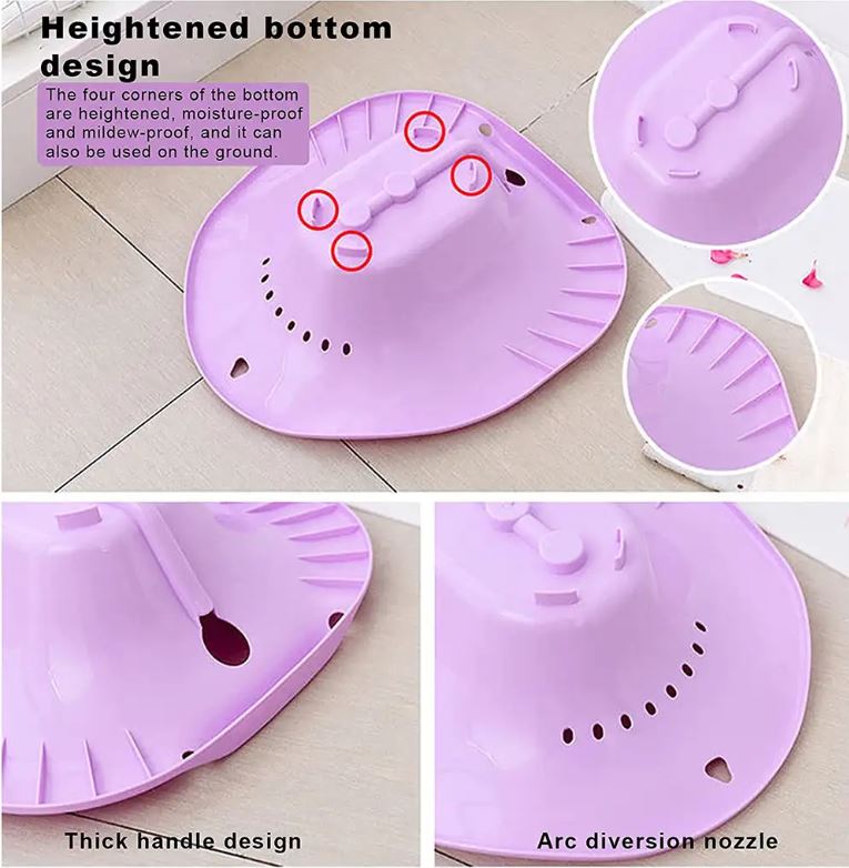Portable Bidet Sitz Bath with Flusher for Postpartum Nursing Care – Purple