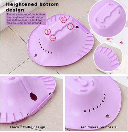 Portable Bidet Sitz Bath with Flusher for Postpartum Nursing Care – Purple