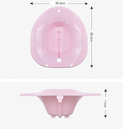 Portable Bidet Sitz Bath with Flusher for Postpartum Nursing Care – Purple