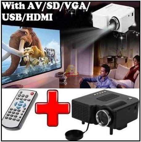 Mini LED Projector with Remote Control