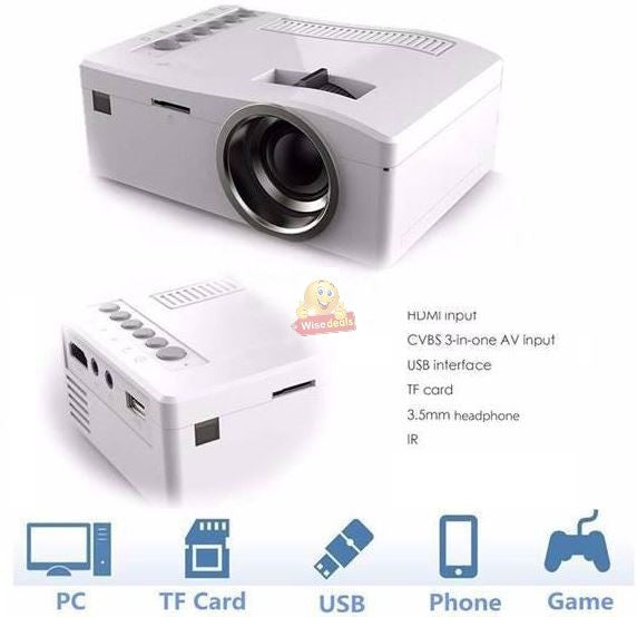 Mini LED Projector with Remote Control